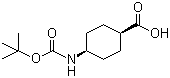 cis-4-(tert-Butoxycarbonylamino)cyclohexanecarboxylic acid molecular structure (CAS 53292-89-0)