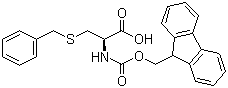 N-芴甲氧羰基-S-苄基-L-半胱氨酸分子结构 (CAS 53298-33-2)