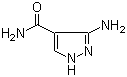 3-氨基-1H-吡唑-4-甲酰胺分子结构 (CAS 5334-31-6)