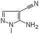 1-甲基-4-氰基-5-氨基-1,2-吡唑分子结构 (CAS 5334-41-8)