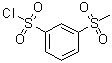 3-Methanesulfonylbenzenesulfonyl chloride molecular structure (CAS 5335-40-0)