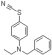 structure of CAS# 5335-85-3, Thiocyanic acid 4-[ethyl(phenylmethyl)amino]phenyl ester