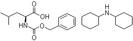 N-Benzyloxycarbonyl-L-leucine dicyclohexylamine salt molecular structure (CAS 53363-87-4)