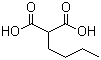 丁基丙二酸分子结构 (CAS 534-59-8)