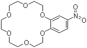 structure of CAS# 53408-96-1, 4-Nitrobenzo-18-crown-6
