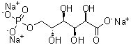 structure of CAS# 53411-70-4, 6-Phosphogluconic acid trisodium salt