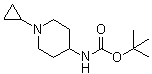 structure of CAS# 534595-68-1, (1-Cyclopropylpiperidin-4-yl)-carbamic acid tert-butyl ester