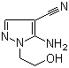 1-羟乙基-4-氰基-5-氨基吡唑分子结构 (CAS 5346-53-2)