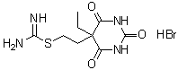 CAS 登录号：5347-08-0, 2-[2-(5-乙基六氢-2,4,6-三氧代-5-嘧啶基)乙基]-2-硫代伪脲单氢溴酸盐