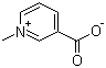 1-Methylpyridinium-3-carboxylate molecular structure (CAS 535-83-1)