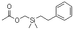 (Dimethylphenethylsilyl)methanol acetate molecular structure (CAS 5356-96-7)