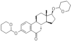 CAS # 53573-82-3, (17beta)-3,17-Bis[(tetrahydro-2H-pyran-2-yl)oxy]estra-1,3,5(10)-trien-6-one