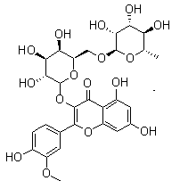 CAS 登录号：53584-69-3, 异鼠李素 3-O-洋槐糖苷