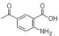 5-乙酰基邻氨基苯甲酸分子结构 (CAS 53589-27-8)
