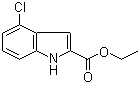 structure of CAS# 53590-46-8, 4-Chloro-1H-indole-2-carboxylic acid ethyl ester