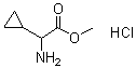 alpha-Aminocyclopropaneacetic acid methyl ester hydrochloride molecular structure (CAS 535936-86-8)