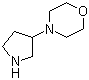 structure of CAS# 53617-37-1, 4-(3-吡咯烷基)吗啉