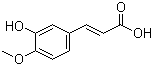 structure of CAS# 537-73-5, 3-Hydroxy-4-methoxycinnamic acid