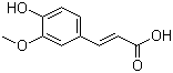 trans-Ferulic acid molecular structure (CAS 537-98-4)