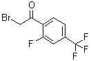 structure of CAS# 537050-12-7, 2-Bromo-1-(2-fluoro-4-trifluoromethylphenyl)ethanone