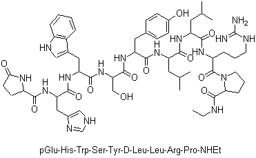 structure of CAS# 53714-56-0, Leuprorelin