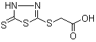 2-Carboxymethylmercapto-5-mercapto-1,3,4-thiadiazole molecular structure (CAS 53723-88-9)