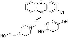 structure of CAS# 53772-83-1, 珠氯噻醇琥珀酸盐