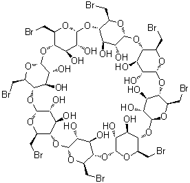 八-(6-溴-6-脱氧)-gamma-环糊精分子结构 (CAS 53784-84-2)