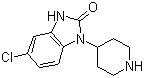 structure of CAS# 53786-28-0, 5-氯-1,3-二氢-1-(4-哌啶基)-2H-苯并咪唑-2-酮