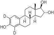 structure of CAS# 53866-32-3, 雌三醇-2,4-D2
