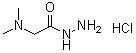 N,N-二甲基甘氨酰肼盐酸盐分子结构 (CAS 539-64-0)