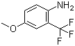 structure of CAS# 53903-49-4, 2-Amino-5-methoxybenzotrifluoride