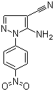 5-氨基-4-氰基-1-(4-硝基苯基)吡唑分子结构 (CAS 5394-41-2)