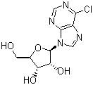 structure of CAS# 5399-87-1, 6-Chloropurine riboside