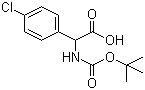 N-Boc-(4'-Chlorophenyl)glycine molecular structure (CAS 53994-85-7)