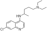 氯喹盐基分子结构 (CAS 54-05-7)