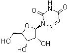 CAS # 54-25-1, 6-Azauridine, 2-beta-D-Ribofuranosyl-as-triazine-3,5(2H,4H)-dione, 6-AzUr, 6-Azauracil 1-riboside, 6-Azauracil-beta-D-riboside, 6-Azauridine, 6-Azuridine, NSC 32074, Rib-Azauracil, Riboazauracil
