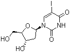 CAS # 54-42-2, (+)-5-Iodo-2'-deoxyuridine, 2'-Deoxy-5-iodouridine, Idoxuridine, 5-IdU