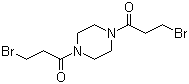 1,4-双(3-溴-1-氧代丙基)哌嗪分子结构 (CAS 54-91-1)
