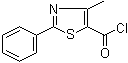structure of CAS# 54001-18-2, 4-甲基-2-苯基噻唑-5-甲酰氯