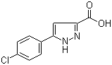 5-(4-氯苯基)-1H-吡唑-3-羧酸分子结构 (CAS 54006-63-2)