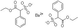Phenyl(sulfonyl)acetic acid monoethyl ester barium salt molecular structure (CAS 5401-28-5)