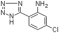 structure of CAS# 54013-18-2, 5-(2-Amino-4-chlorophenyl)tetrazole