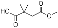 structure of CAS# 54043-71-9, 2,2-Dimethylbutanedioic acid 4-methyl ester