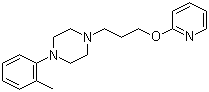 CAS # 54063-58-0, Toprilidine, 1-(2-Methylphenyl)-4-(3-pyridin-2-yloxypropyl)piperazine