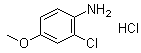 CAS # 5407-52-3, 2-Chloro-4-methoxybenzenamine hydrochloride