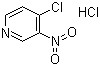 structure of CAS# 54079-68-4, 4-Chloro-3-nitropyridine hydrochloride