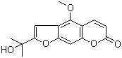 5-甲氧基-2',3'-去氢异紫花前胡内酯分子结构 (CAS 54087-32-0)