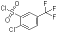 structure of CAS# 54090-08-3, 2-Chloro-5-(trifluoromethyl)benzenesulfonyl chloride