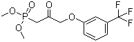 structure of CAS# 54094-19-8, [2-氧代-3-(3-三氟甲基苯氧基)丙基)]磷酸二甲酯